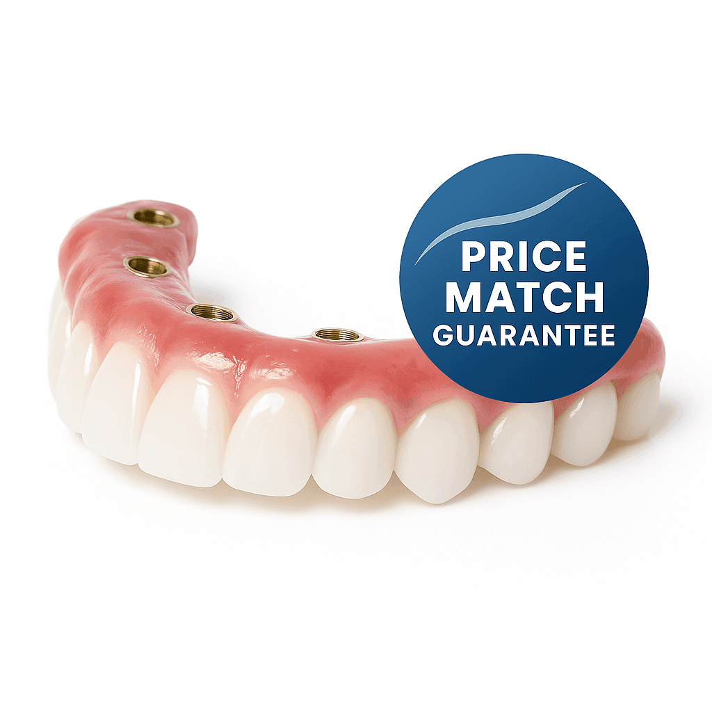 Price Match Guarantee - Dental Implant with Badge