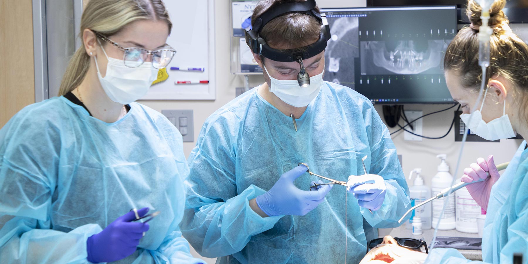Dental Implant Surgery in Progress at the Fusion Dental Implants Center